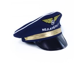 cepice pilot detska s napisem nejlepsi pilot