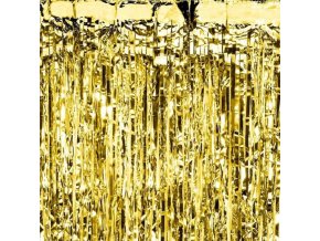 Dekorace zaves foliovy zlaty 1 ks 55CRT019