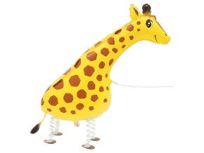 ptc 53650 unique giraffe walking foil balloon 34 inch