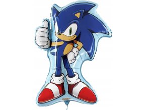 Balon foliowy SONIC X dekoracja HEL tort Grabo