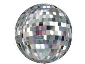 Disco koule 38x40 cm - fóliový balónek