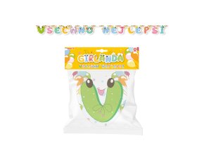 Papírová girlanda Všechno nejlepší - zelená