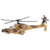 Helikoptéra vojenská 20 cm kov zpětný chod na baterie se světlem a zvukem