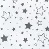 Klasická šněrovací zavinovačka bílá hvězdy šedé