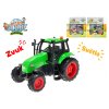 Farming traktor kov 11 cm na setrvačník na baterie se světlem a zvukem v krabičce