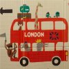 Multifunkční skládací hrací podložka Londýn