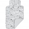 Luxusní hnízdečko s peřinkami pro miminko bílo-šedé hvězdičky