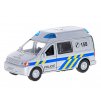 Traffic ambulance 14 cm kov zpětný chod na baterie český design světlo a zvuk