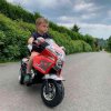 Dětská elektrická motorka Racer bílá