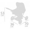Skládací kočárek pro panenky 3 v 1 s přenosnou taškou Didi 2021 - 53 cm