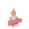 Bimba - mrkací panenka miminko se zvuky a měkkým látkovým tělem - 37 cm