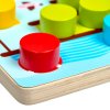 Barevná mozaika - dřevěná hra s velkými kolíky a předlohami