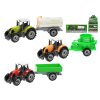 Traktor kov 19 cm s přívěsem volný chod
