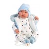New born - realistická panenka miminko se zvuky a měkkým látkovým tělem - 44 cm