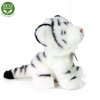 Plyšový tygr bílý sedící 18 cm