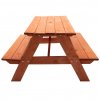 Dětské dřevěné posezení lavice a stůl 118 x 90 cm