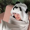 Panda - hřejivá deka s kapucí se zvířátkem a tlapkovými kapsami