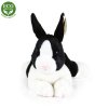Plyšový králík bílo-černý ležící 23 cm