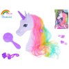 Unicorn česací hlava 20 cm s doplňky v krabičce