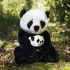 Plyšová panda s mládětem 27 cm