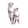 Králík - hřejivá televizní mikinová deka s kapucí pro děti 3 - 6 let