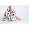 Panda - hřejivá televizní mikinová deka s kapucí pro teenagery a dospělé