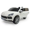 Dětské dvoumístné elektrické vozidlo PORSCHE CAYENNE S 12V R/C bílé