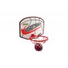 Basketbalový koš dřevo/kov/síťka/míč s pumpičkou v krabici 49x42x4 cm