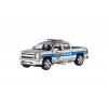 Auto Kinsmart Chevrolet 2014 Silverado Policie/Hasič kov/plast 13 cm na zpětné natažení
