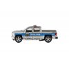 Auto Kinsmart Chevrolet 2014 Silverado Policie/Hasič kov/plast 13 cm na zpětné natažení