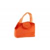 Pes/Pejsek v kabelce/tašce oranžové plyš 19x17 cm v sáčku