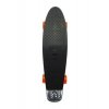 Skateboard - pennyboard 60 cm nosnost 90 kg, kovové osy, černá barva, oranžová kola