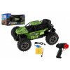 Auto RC buggy terénní zelené 22 cm plast 2,4GHz na baterie + dobíjecí pack v krabici 32x16x18 cm