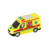 Auto RC ambulance plast 20 cm na dálkové ovládání 27MHz na baterie se světlem v krabici 28x13x11 cm