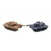 Tank RC 2 ks 25 cm tanková bitva+dobíjecí pack 27MHZ a 40MHz se zvukem se světlem v krabici