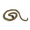 Had plyšový 200 cm černo-oranžovo-žlutý