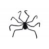 Pavouk velký plyš 125x9 cm na baterie se světlem v sáčku