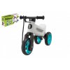 Odrážedlo Funny Wheels Rider SuperSport bílé/tyrkys 2v1+popruh,výš.sedla28/30 cm nos.25 kg