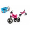 Odrážedlo Funny Wheels Rider Sport růžové 2v1, výška sedla 28/30 cm nosnost 25 kg