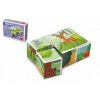 Kostky kubus Lesní zvířátka dřevo 6 ks v krabičce