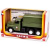 Auto nákladní Tatra 148 khaki vojenská plast 30 cm v krabici 35x18x13 cm