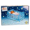 Postýlka pro panenky bez soupravy plast 32x47x26 cm mix barev v krabici