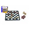 Magnetické cestovní šachy dřevěné kameny společenská hra v krabici