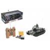 Tank RC plast 33 cm T-34/85 na baterie+dobíjecí pack 27MHz se zvukem a světlem v krabici
