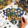 Dřevěné barevné puzzle - Posvátný Slon