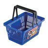 Mini obchod - nákupní košík s doplňky a učením jak nakupovat - modrý