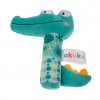 Dětská pískací plyšová hračka s chrastítkem Krokodýl