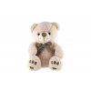 Medvídek/medvěd s mašlí sedící plyš 27 cm v sáčku