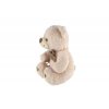 Medvídek/medvěd s mašlí sedící plyš 27 cm v sáčku