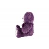 Medvěd s mašlí plyš 50 cm fialový v sáčku